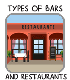 button types of bars and restaurants